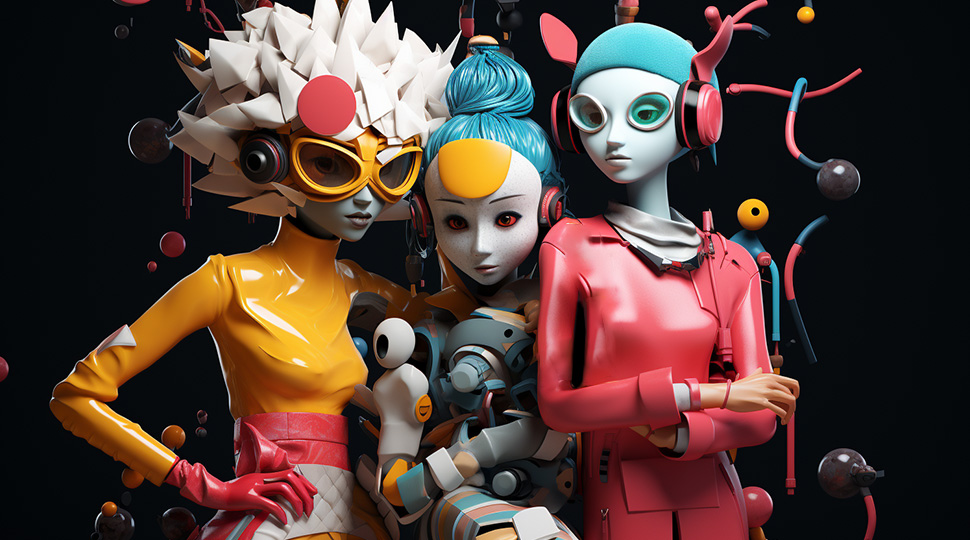 3D character Design Modern Cyber 2