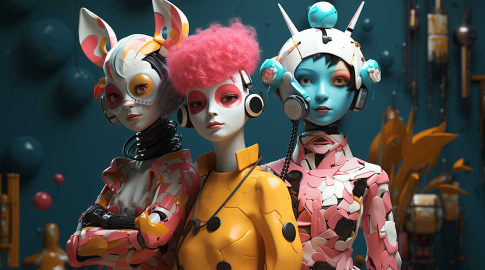 3D character Design Modern Cyber