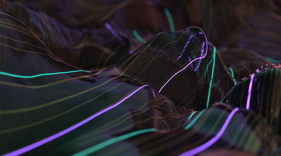 3d simulation wires scene