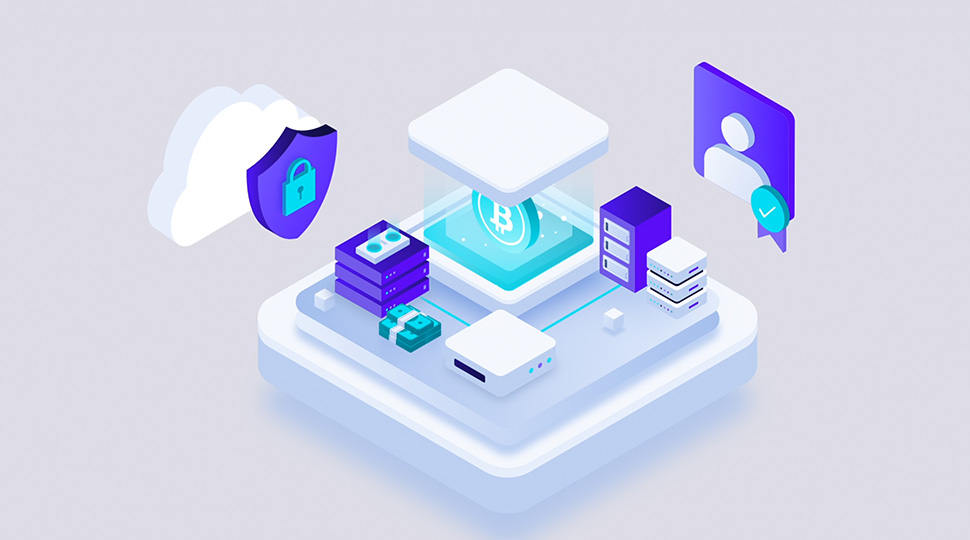 cake defi scene isometric 3d
