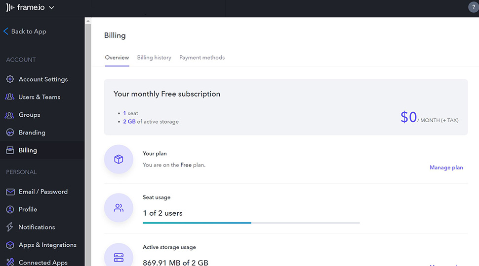 Frame IO Platform Screenshot
