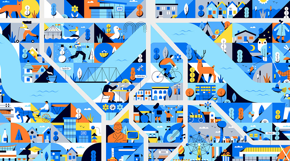 Geometric Illustration Style
