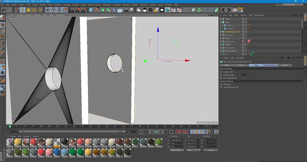 hole wall meshboolean