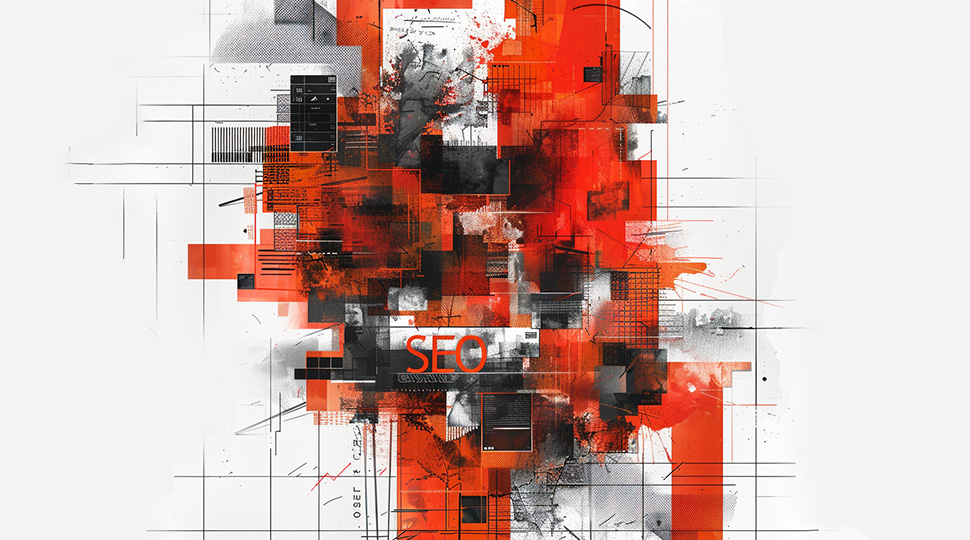 Keyword Research Collage Art