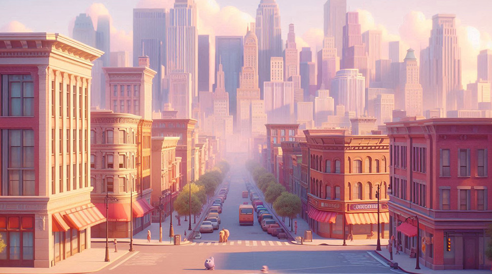 New york city in 3D artwork