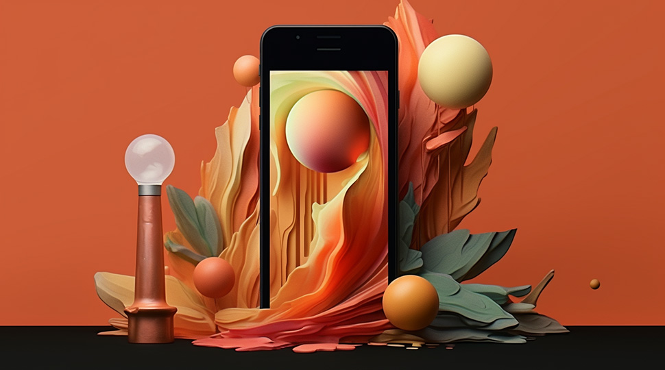 Phone purchased minalistic setup 3d