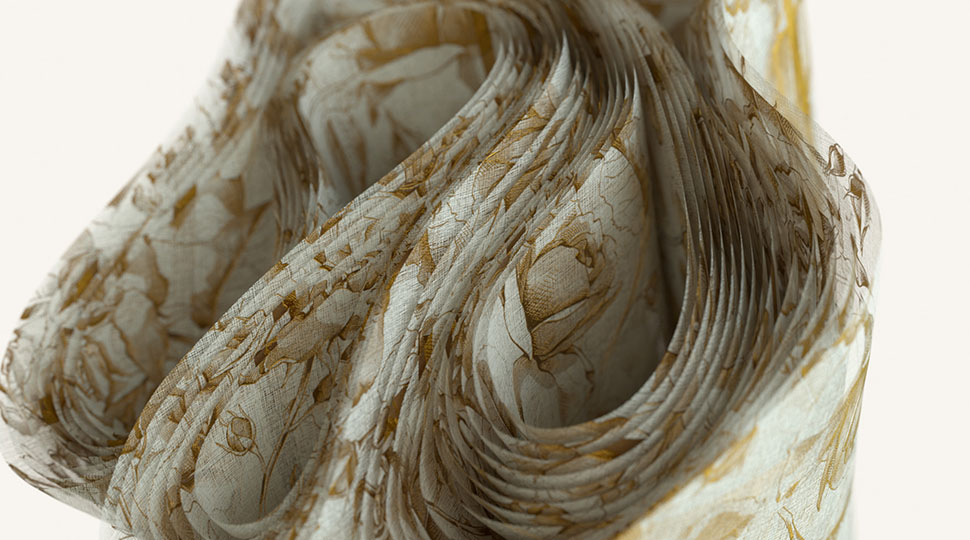 realistic fabric simulation 3d