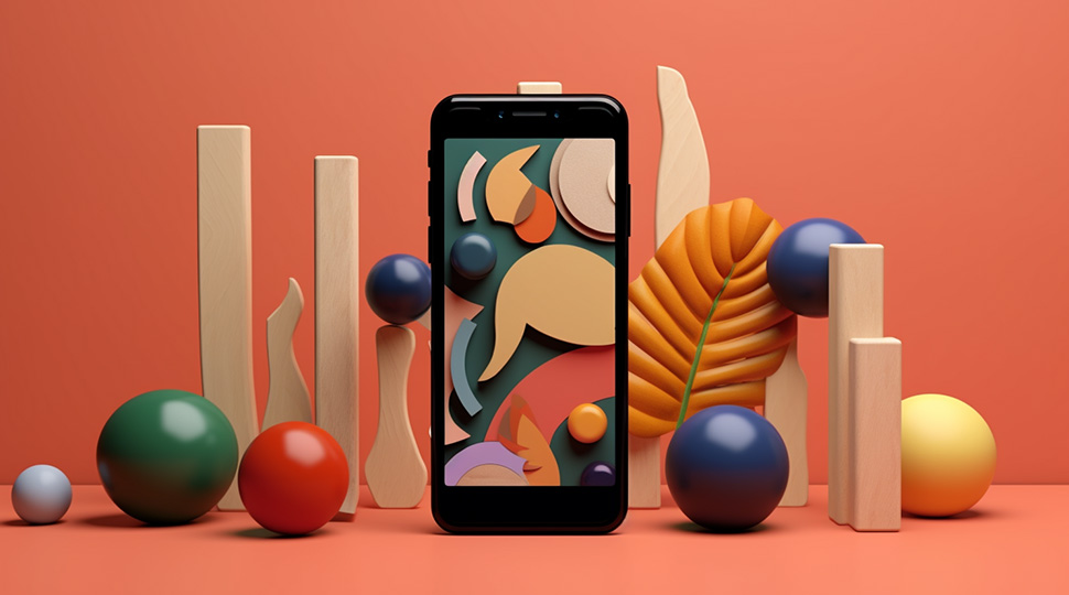 Showing product scene very creatively
