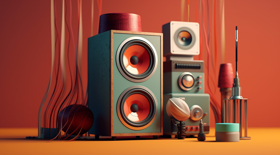 Sound speaker product demo