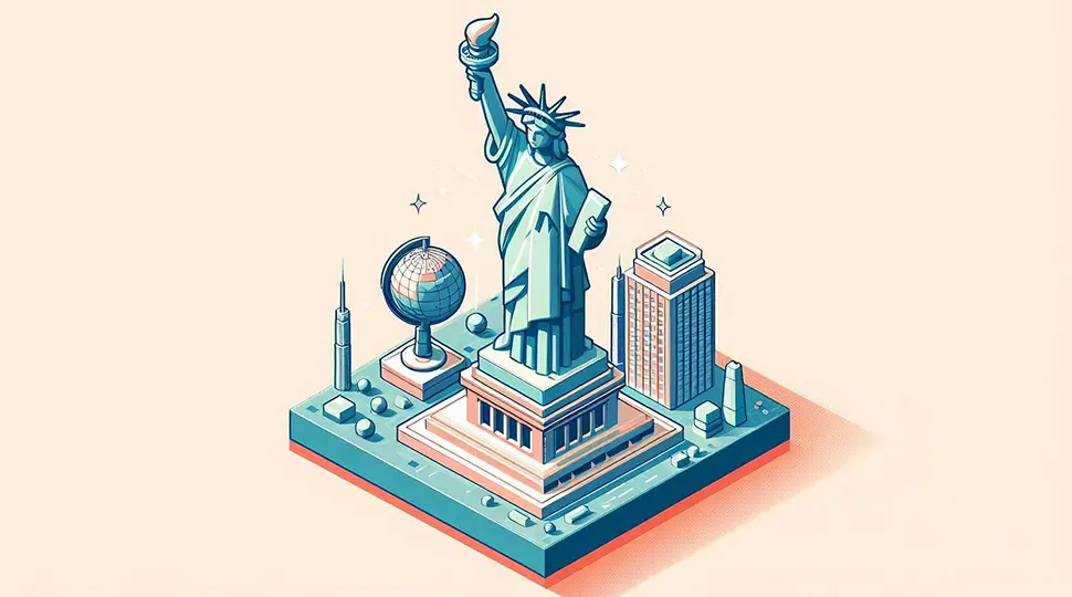 Statue in Isometric style 2024