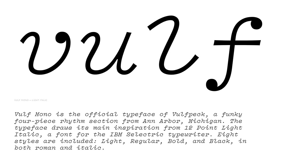 Vulf Typeface