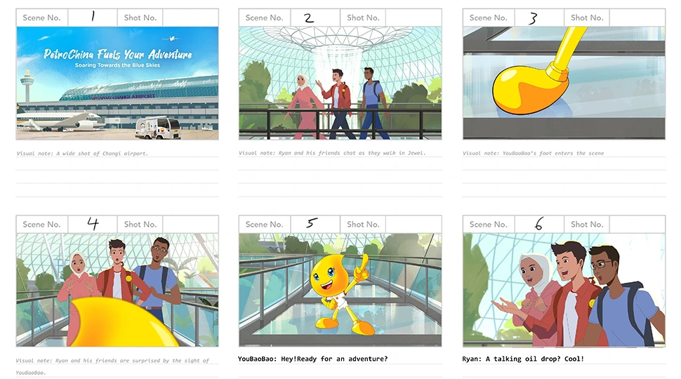 Petrochina Series Storyboard video 1